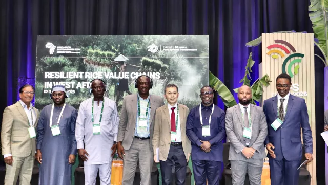 Panel discussion group picture during the REWARD Program side event during AFSF 2026.